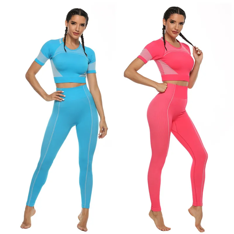 Women Seamless Gym Yoga Set Fitness Workout Sets Yoga Top And Athletic Legging Female Sportswear Suit Push Up Hip Sports Set
Women Seamless Gym Yoga Set Fitness Workout Sets Yoga Top And Athletic Legging Female Sportswear Suit Push Up Hip Sports Set