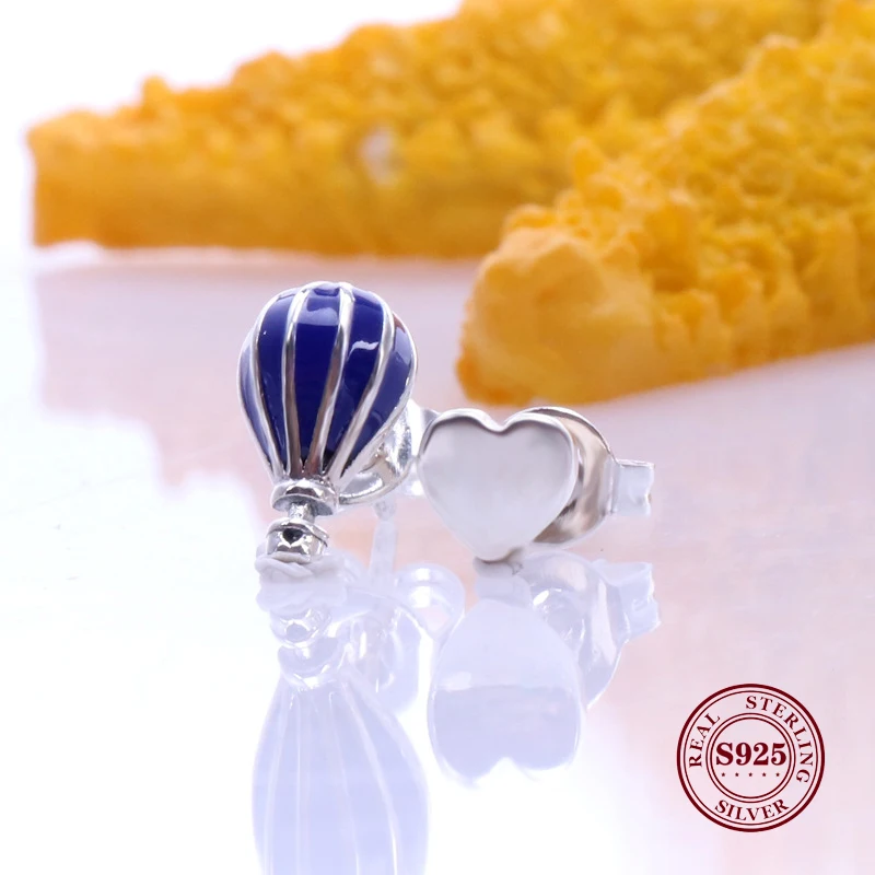 Original 925 Sterling Silver Hot Air Balloon And Love Earrings Balloon Heart-shaped For Women Fashion Jewelry Gift
Original 925 Sterling Silver Hot Air Balloon And Love Earrings Balloon Heart-shaped For Women Fashion Jewelry Gift