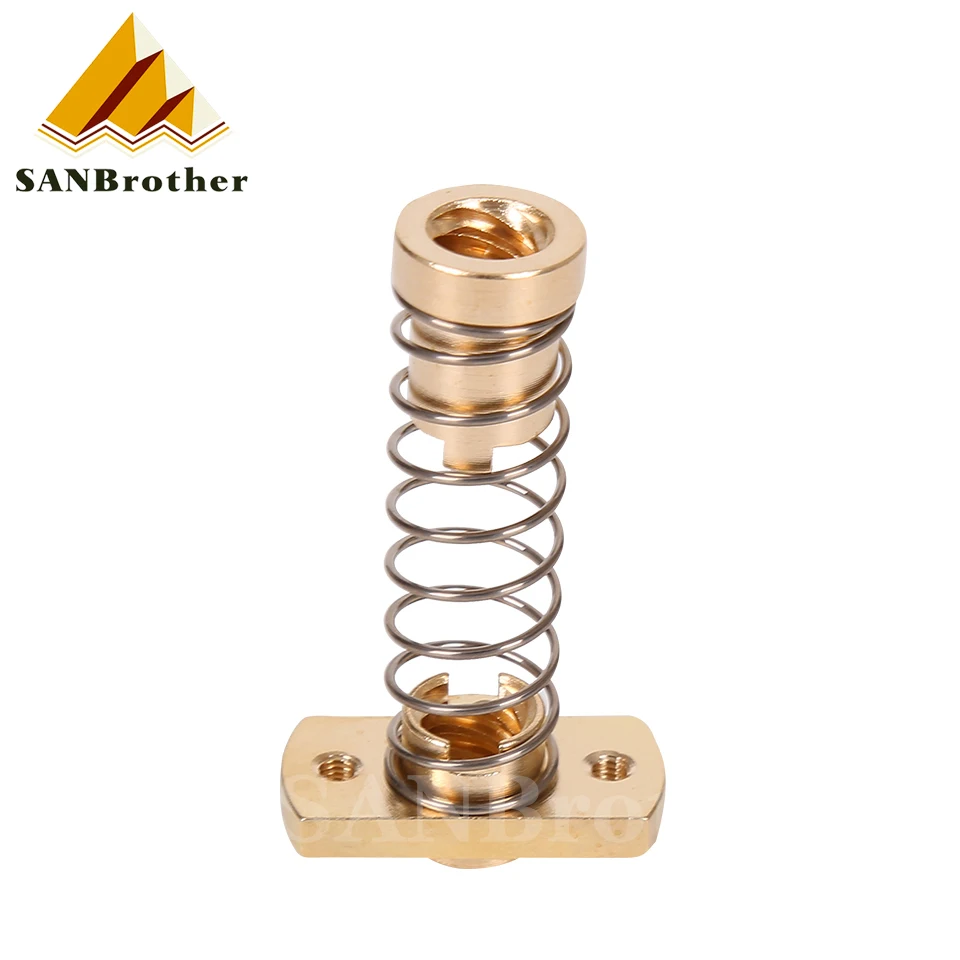 1pcs*anti-back lash TR8 lead screw brass nut for upgrade CR-10/Tornado and clone 3D printer anti backlash Spring Loaded nut
1pcs*anti-back lash TR8 lead screw brass nut for upgrade CR-10/Tornado and clone 3D printer anti backlash Spring Loaded nut