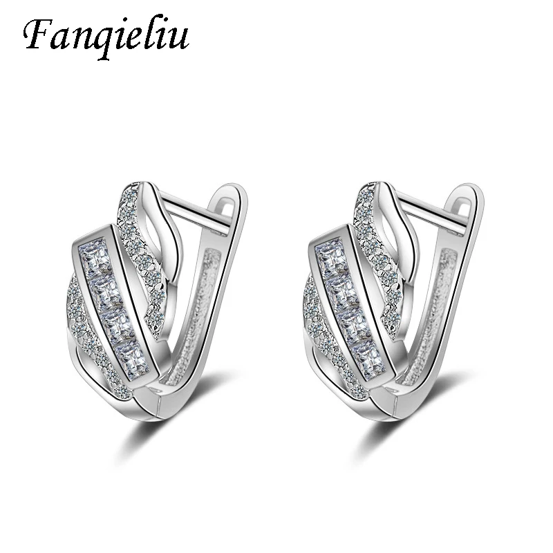 Fanqieliu Creative Crystal Hoop Earrings For Women Real 925 Sterling Silver Earrings Girl Gift Birthday Jewelry Hoops FQL20358
Fanqieliu Creative Crystal Hoop Earrings For Women Real 925 Sterling Silver Earrings Girl Gift Birthday Jewelry Hoops FQL20358