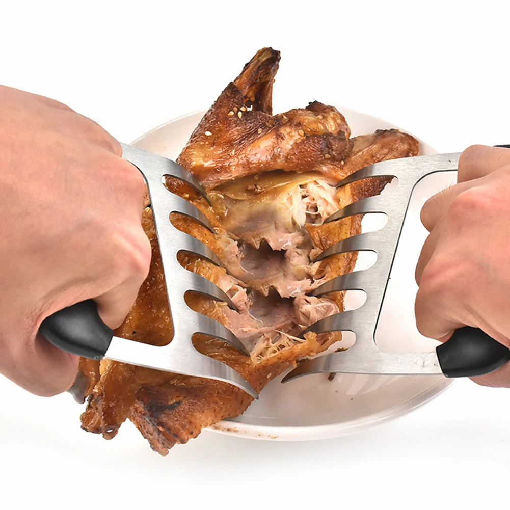 2pc Metal Meat Claws Divider Stainless Steel Meat Forks Bear Claw Meats Separator For Kitchen BBQ Pull Shred Pork Shredde Tools
2pc Metal Meat Claws Divider Stainless Steel Meat Forks Bear Claw Meats Separator For Kitchen BBQ Pull Shred Pork Shredde Tools