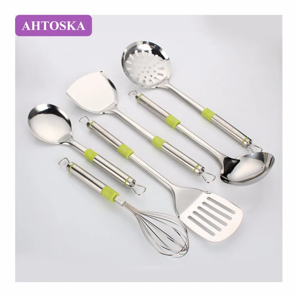 AHTOSKA 7/PCS Stainless Steel Kitchenware Includes Kitchen Spatula Set Frying Shovel Soup Spoon Colander Cooking Utensils
AHTOSKA 7/PCS Stainless Steel Kitchenware Includes Kitchen Spatula Set Frying Shovel Soup Spoon Colander Cooking Utensils