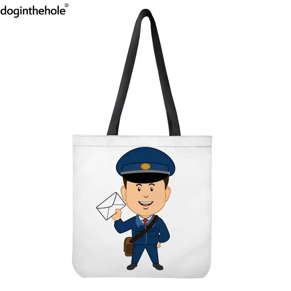 doginthehole 3D Social Services Worker Postman Pattern Men Shopping Bags Foldable Grocery Bags for Male Eco Friendly Canvas Bags
doginthehole 3D Social Services Worker Postman Pattern Men Shopping Bags Foldable Grocery Bags for Male Eco Friendly Canvas Bags