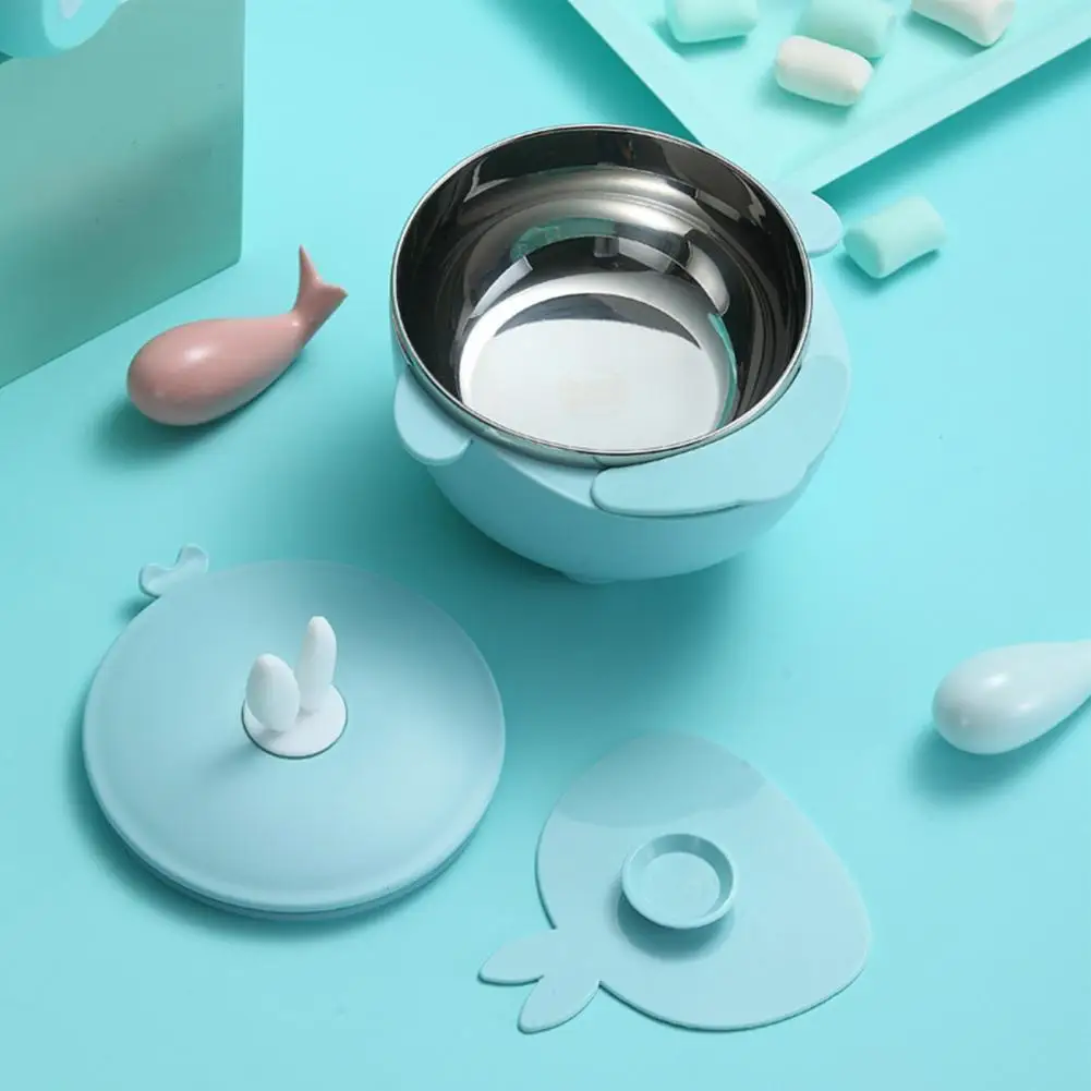 1 Set Baby Dish Ear Handle Water Injection Food Grade Materials Stainless Steel Feeding Bowl for Toddler
1 Set Baby Dish Ear Handle Water Injection Food Grade Materials Stainless Steel Feeding Bowl for Toddler