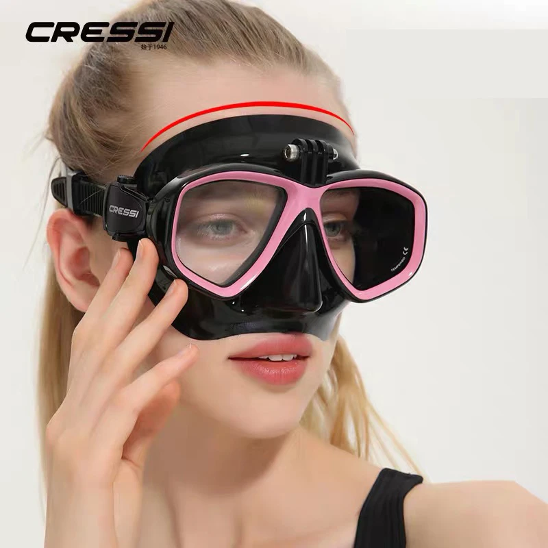 Экшн-маска для подводного плавания Cressi с креплением для камеры Go Pro, закаленное стекло, 2 окна, низкий объем, маска для плавания с подводным плаванием для взрослых
Экшн-маска для подводного плавания Cressi с креплением для камеры Go Pro, закаленное стекло, 2 окна, низкий объем, маска для плавания с подводным плаванием для взрослых
