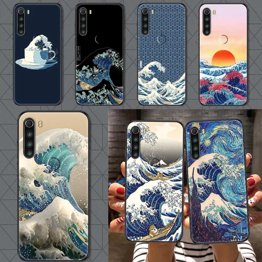 Чехол-накладка для Xiaomi Redmi Note 7 7A 8 8T 9 9A 9S 10 K30 Pro черного цвета | Мобильные телефоны и