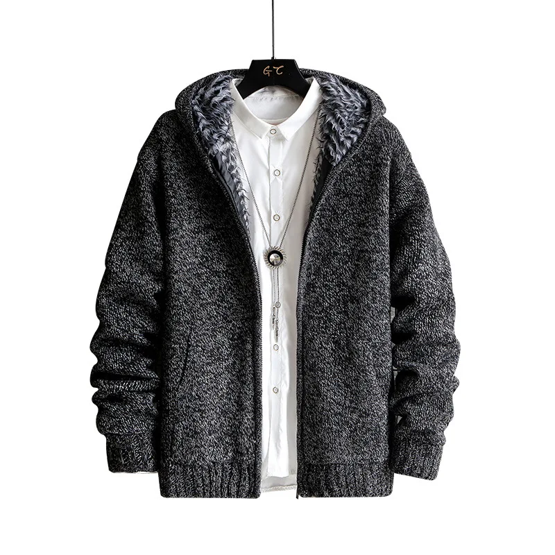 

Осенне-зимний мужской свитер с длинным рукавом, приталенный трендовый корейский Кардиган, повседневный модный свитер, пальто