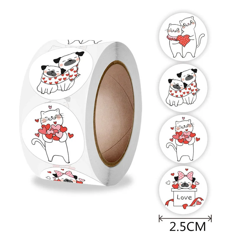 500PCS2.5CM Valentine's Day cute animal cartoon sticker gift box sealing sticker, packing box decoration sticker
500PCS2.5CM Valentine's Day cute animal cartoon sticker gift box sealing sticker, packing box decoration sticker