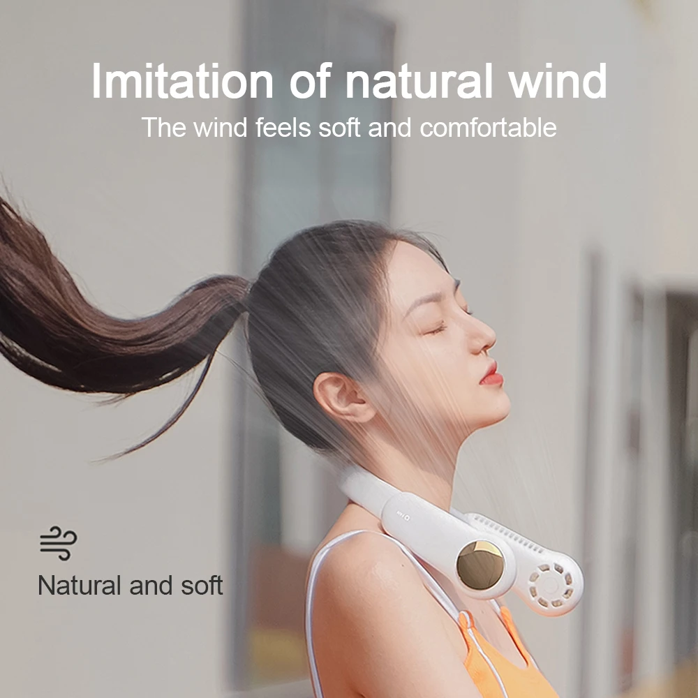 Portable Neck Fan 350 Degree Rotation Bladeless Neck Fan 3 Speeds Adjustable Rechargeable Neck Hanging USB Fan For Home Outdoor
Portable Neck Fan 350 Degree Rotation Bladeless Neck Fan 3 Speeds Adjustable Rechargeable Neck Hanging USB Fan For Home Outdoor