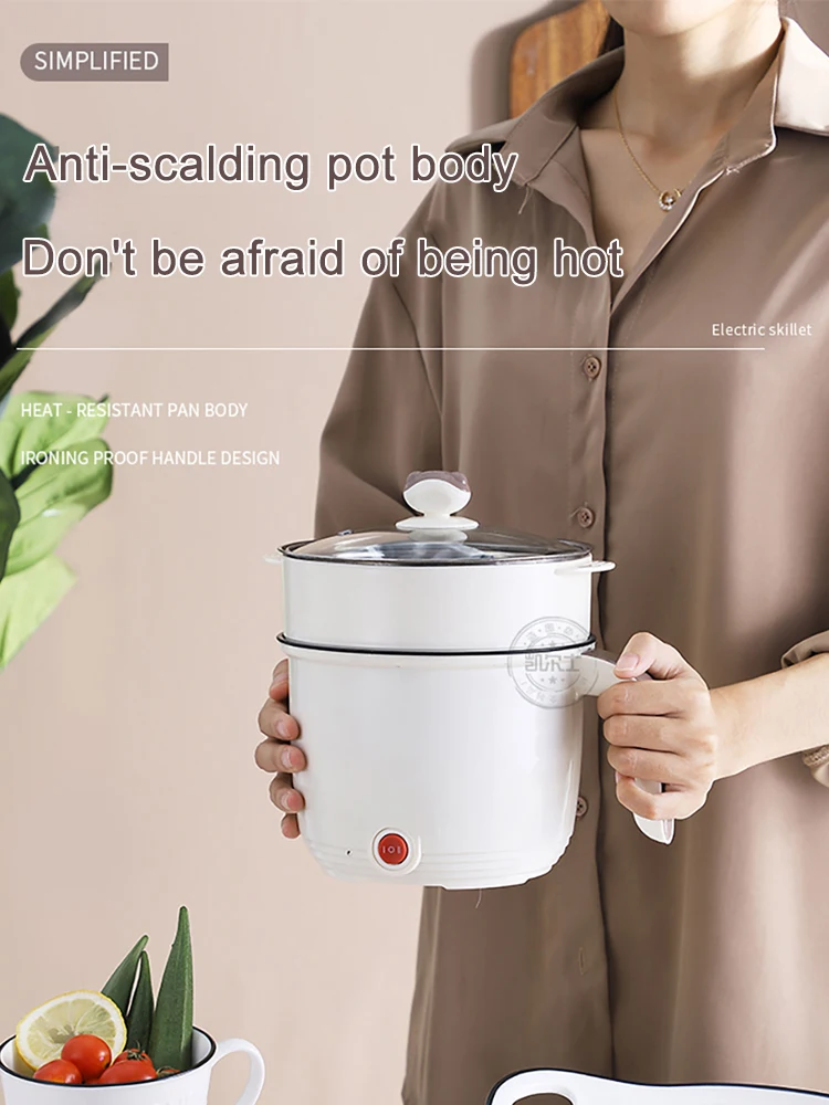 220V Multifunctional Electric Cooker Heating Pan Electric Cooking Pot Machine Hotpot Noodles Rice Eggs Soup double Steamer
220V Multifunctional Electric Cooker Heating Pan Electric Cooking Pot Machine Hotpot Noodles Rice Eggs Soup double Steamer