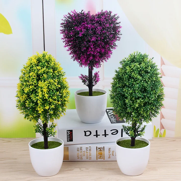Artificial Plants Bonsai Plastic Simulation Tree Desktop Pot Home Decorative Fake Flowers Leaves Garden Plant Decor Heart Shape
Artificial Plants Bonsai Plastic Simulation Tree Desktop Pot Home Decorative Fake Flowers Leaves Garden Plant Decor Heart Shape