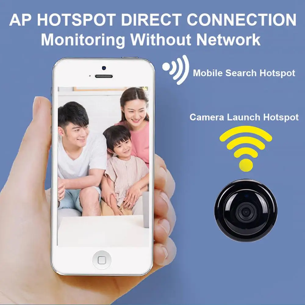 New Wireless 1080P HD IP Camera Two Way Audio Night Vision Video Monitor 360 Degree Panoramic Home Security WIFI Camera Tools
New Wireless 1080P HD IP Camera Two Way Audio Night Vision Video Monitor 360 Degree Panoramic Home Security WIFI Camera Tools