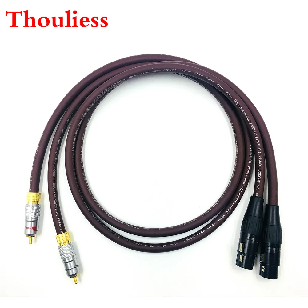 Thouliess Pair Nakamichi 2RCA Male to 2 XLR Female Cable RCA XLR Interconnect Audio Cable Gold plated PLUG with Prism OMNI2 Wire 
Thouliess Pair Nakamichi 2RCA Male to 2 XLR Female Cable RCA XLR Interconnect Audio Cable Gold plated PLUG with Prism OMNI2 Wire
