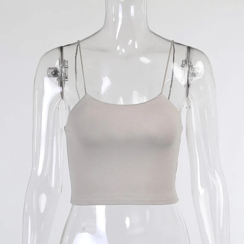Sexy Top Y2k Clothes New Arrival 2021 Summer Crop Camis Solid Pastel Goth Body Basic Tops Slim Short Camisole Moda Mujer Cotton
Sexy Top Y2k Clothes New Arrival 2021 Summer Crop Camis Solid Pastel Goth Body Basic Tops Slim Short Camisole Moda Mujer Cotton
