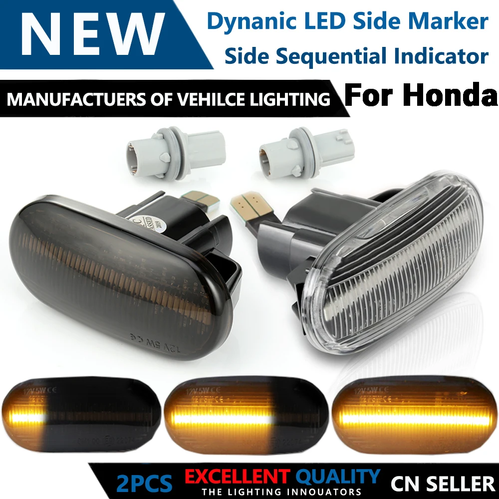 2 Pcs Led Dynamic Side Marker Turn Signal Light Sequential Blinker Light For HONDA Civic Acura Del Sol Integra S2000 CRX Fit 
2 Pcs Led Dynamic Side Marker Turn Signal Light Sequential Blinker Light For HONDA Civic Acura Del Sol Integra S2000 CRX Fit