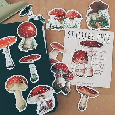 17PCS Wild mushroom Stickers Crafts And Scrapbooking stickers book Student label Decorative sticker DIY Stationery
17PCS Wild mushroom Stickers Crafts And Scrapbooking stickers book Student label Decorative sticker DIY Stationery