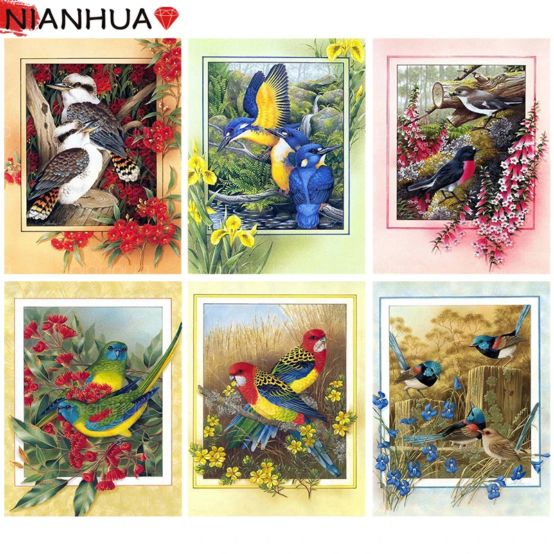 Diamond Art Painting Mosaic 5D Animal Bird Language Floral Fragrance DIY Gift Mural Square Round Photo Embroidery Set Home 
Diamond Art Painting Mosaic 5D Animal Bird Language Floral Fragrance DIY Gift Mural Square Round Photo Embroidery Set Home
