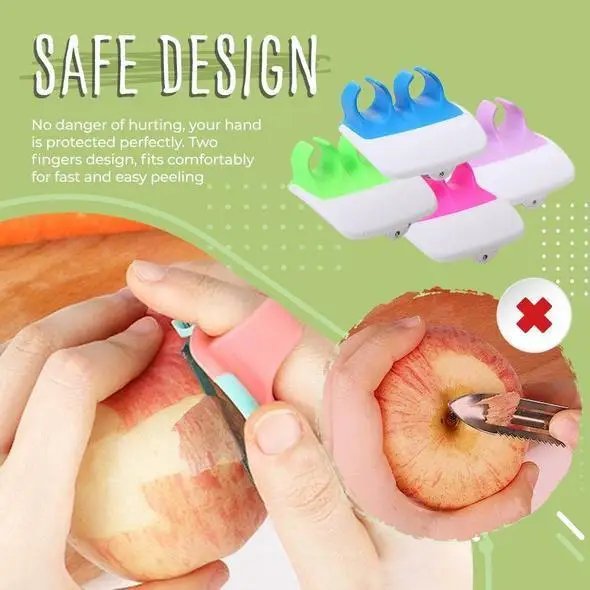 Durable Palm Vegetable Peeler Sharp Blade Finger Potato Peeler with Comfortable Rubber Finger Grip Palm Peeler Carrot
Durable Palm Vegetable Peeler Sharp Blade Finger Potato Peeler with Comfortable Rubber Finger Grip Palm Peeler Carrot
