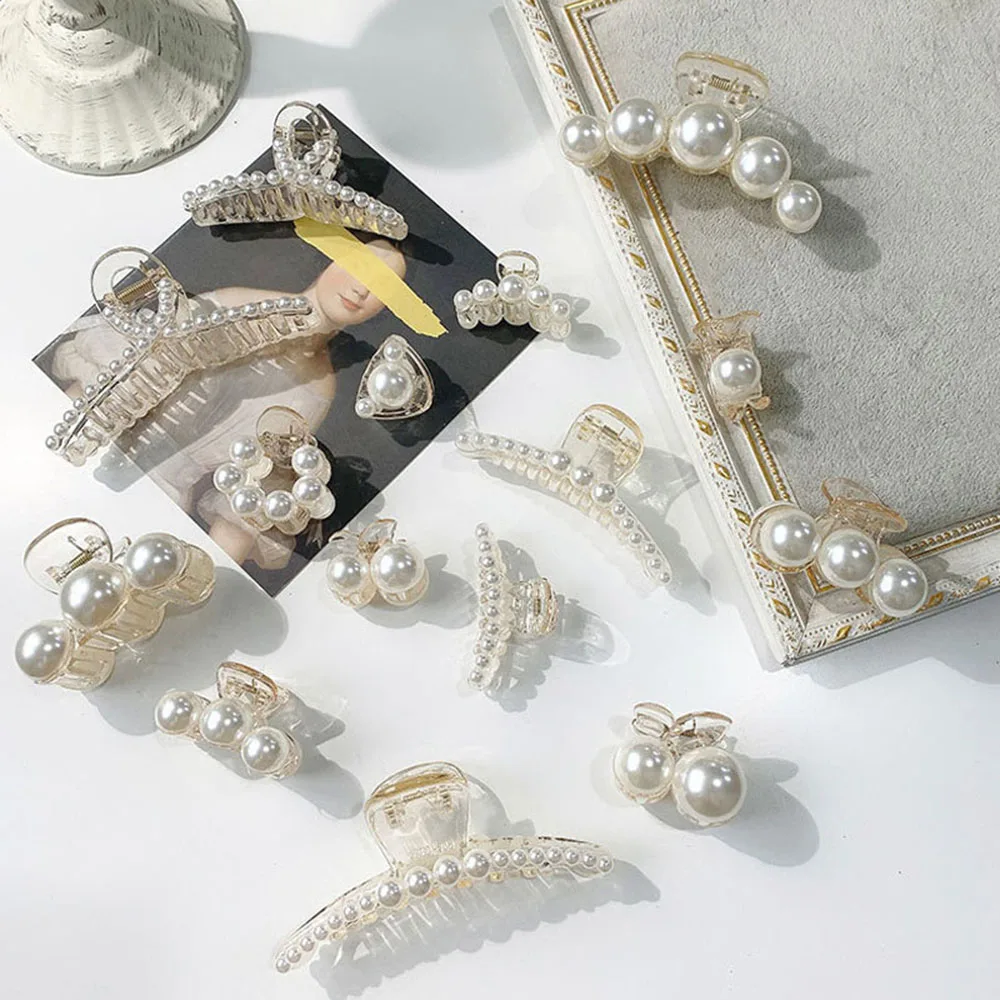 1/2/3 Pcs Elegant Pearl Hair Claws Woman Hair Pins Hair Accessories Girls Hair Crab Headwear Hairgrip Fashion Barrettes
1/2/3 Pcs Elegant Pearl Hair Claws Woman Hair Pins Hair Accessories Girls Hair Crab Headwear Hairgrip Fashion Barrettes