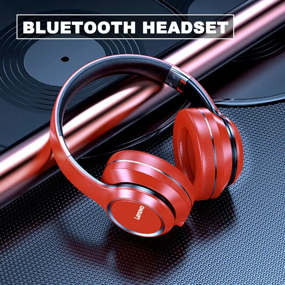 Беспроводные Игровые наушники Lenovo HD200 Bluetooth 5 0 гарнитура с сабвуфером Спортивная
