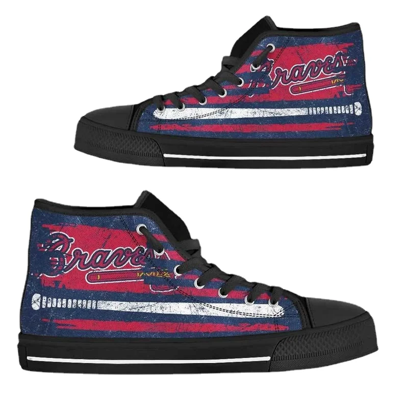American Flag Hightop Braves Canvas Shoes Mens Womens Designer Leisure Sneakers Men Casual Canvas Shoes
American Flag Hightop Braves Canvas Shoes Mens Womens Designer Leisure Sneakers Men Casual Canvas Shoes