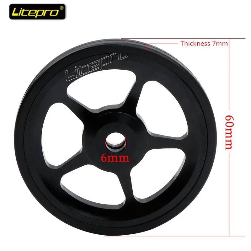 Litepro 60mm Aluminum Alloy Easy Wheel & Bolts For Folding Bike 22g/Pcs 6mm Bearing Wheels Lightweight
Litepro 60mm Aluminum Alloy Easy Wheel & Bolts For Folding Bike 22g/Pcs 6mm Bearing Wheels Lightweight
