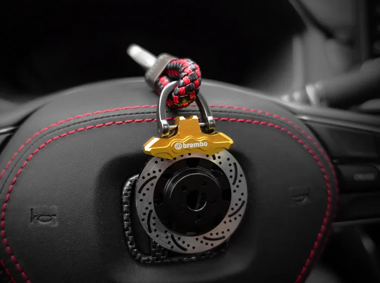 Автомобильный тормозной диск JDM брелок для мотоциклетных ключей металлический