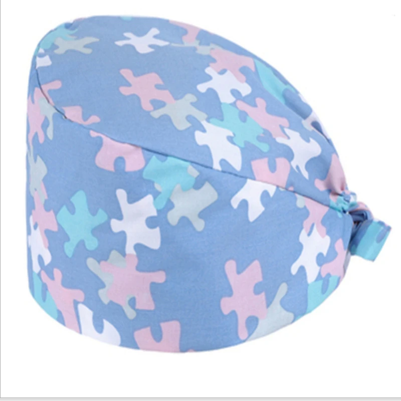 Health Workers Frosted Hat Laboratory Operator Work Cap Beauty Salon Print Hat Adjustable Scrub Cap Working Clean Hat Spa Caps
Health Workers Frosted Hat Laboratory Operator Work Cap Beauty Salon Print Hat Adjustable Scrub Cap Working Clean Hat Spa Caps