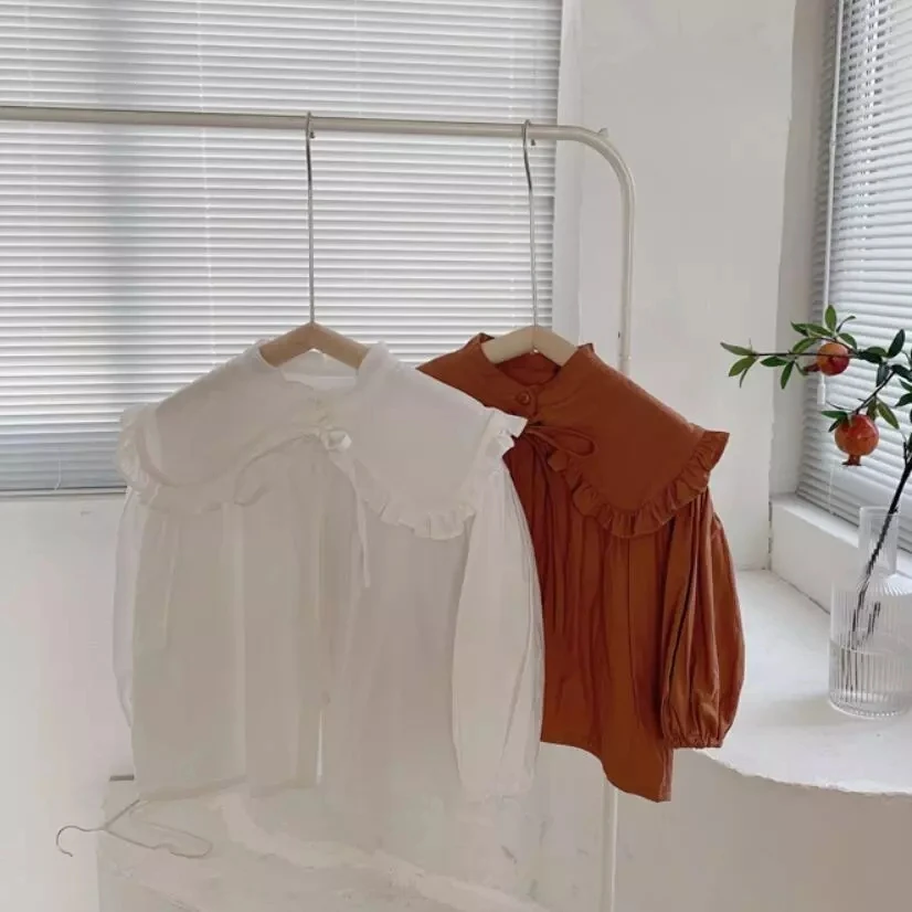 Spring Girls Fashion Big Turn-down Collar Cotton Shirts Cute Children Solid Color Long Sleeve Shirt Top
Spring Girls Fashion Big Turn-down Collar Cotton Shirts Cute Children Solid Color Long Sleeve Shirt Top
