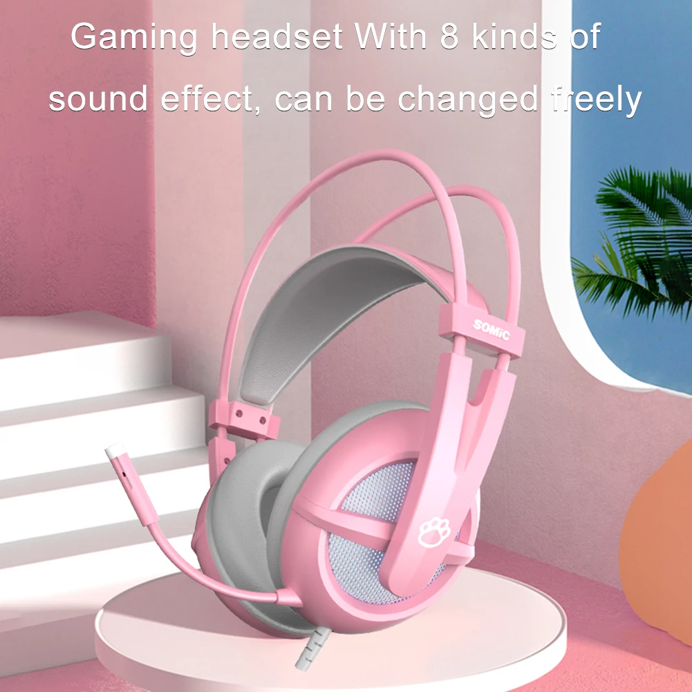 Gaming Headphone LED Light Laptop Cute For PC 7.1 Surround Sound Professional Deep Bass Lightweight Over Ear With Microphone
Gaming Headphone LED Light Laptop Cute For PC 7.1 Surround Sound Professional Deep Bass Lightweight Over Ear With Microphone