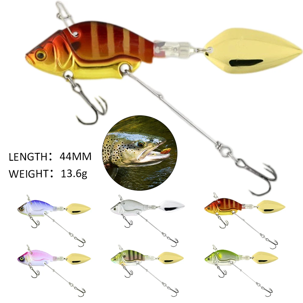 44mm/136g Fishing Lure Sinking Vibration Rotating Metal Sequins VIB Metal Artificial Hard Bait Spinner Bait Fishing Tackle
44mm/136g Fishing Lure Sinking Vibration Rotating Metal Sequins VIB Metal Artificial Hard Bait Spinner Bait Fishing Tackle