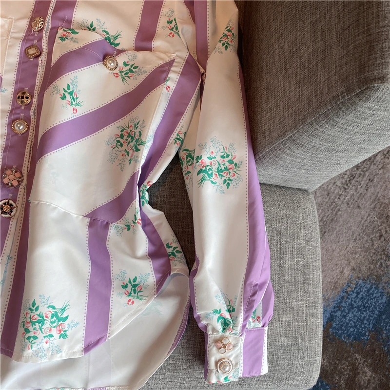 Newest HIGH STREET Fashion 2021 Designer Blouse Women's Charming Flora Print Shirt
Newest HIGH STREET Fashion 2021 Designer Blouse Women's Charming Flora Print Shirt