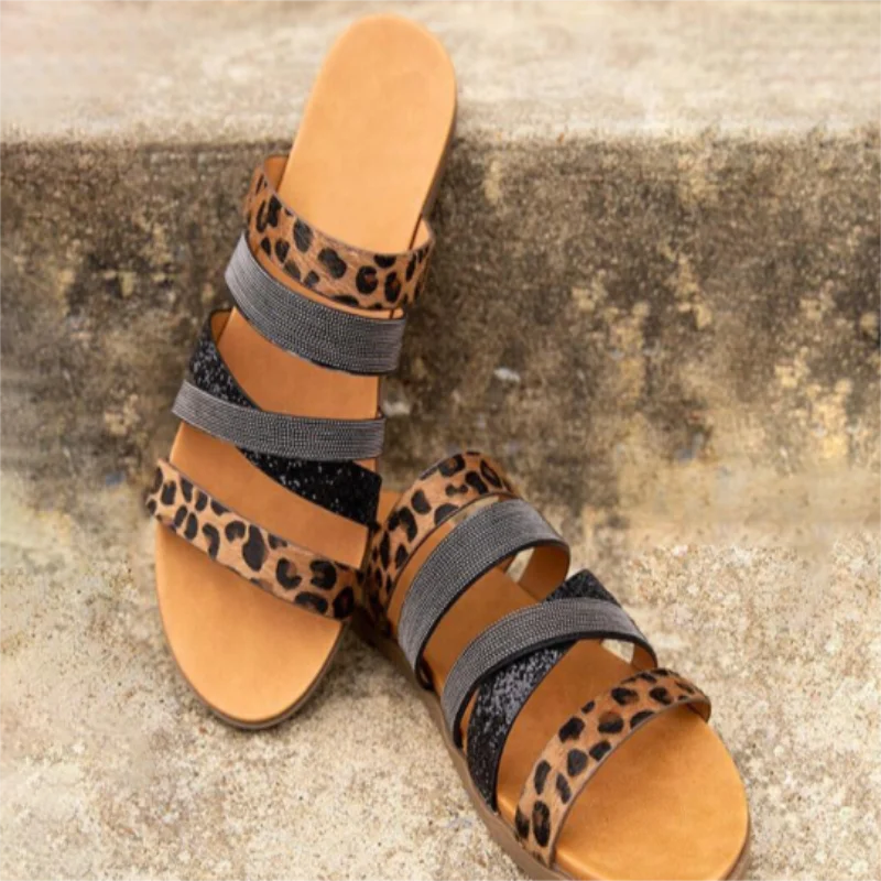 Women's PU Classic Fashion Trend Daily Leisure Summer Sandals Animal Print Flat Comfortable Sandals and Slippers YX247
Women's PU Classic Fashion Trend Daily Leisure Summer Sandals Animal Print Flat Comfortable Sandals and Slippers YX247