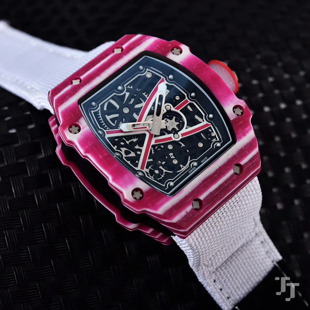 New Men Automatic Mechanical White Green Canvas Bracelet Pink Watch Tourbillion Limited Sapphire Carbon Fiber Swing 28800
New Men Automatic Mechanical White Green Canvas Bracelet Pink Watch Tourbillion Limited Sapphire Carbon Fiber Swing 28800