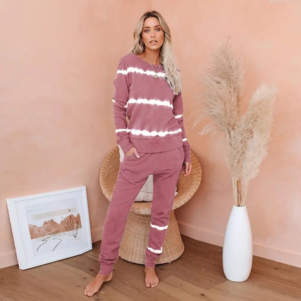 Fashion Casual Women Autumn Pants Set Female Loose 2 Piece Outfits Hoodies+Pants Suit Women Striped Two Piece Sets Streetwear
Fashion Casual Women Autumn Pants Set Female Loose 2 Piece Outfits Hoodies+Pants Suit Women Striped Two Piece Sets Streetwear