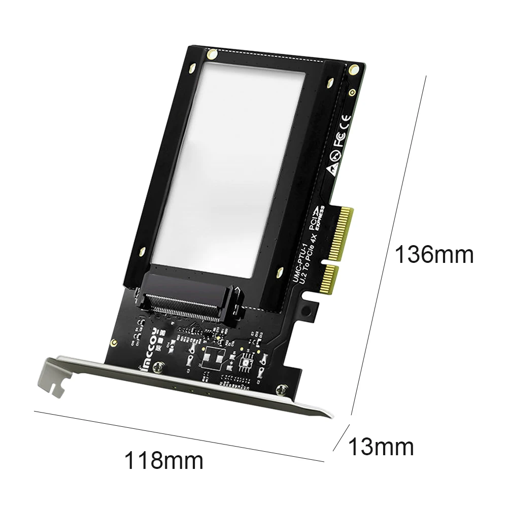 PCIE X4 Riser 3.0 Card PCIE to U.2 SSD Adapter Interface PCIe Gen3 PCIe Gen2 Hard Drive Computer Expansion Add On Cards
PCIE X4 Riser 3.0 Card PCIE to U.2 SSD Adapter Interface PCIe Gen3 PCIe Gen2 Hard Drive Computer Expansion Add On Cards