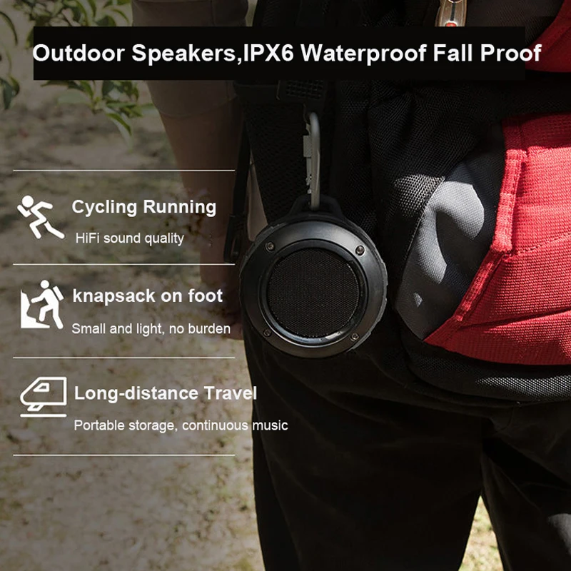 IPX6 Shower Speaker Waterproof Bluetooth Speaker Outdoor Bicycle Speaker with MIC HIFI Bass Sound Music Column
IPX6 Shower Speaker Waterproof Bluetooth Speaker Outdoor Bicycle Speaker with MIC HIFI Bass Sound Music Column