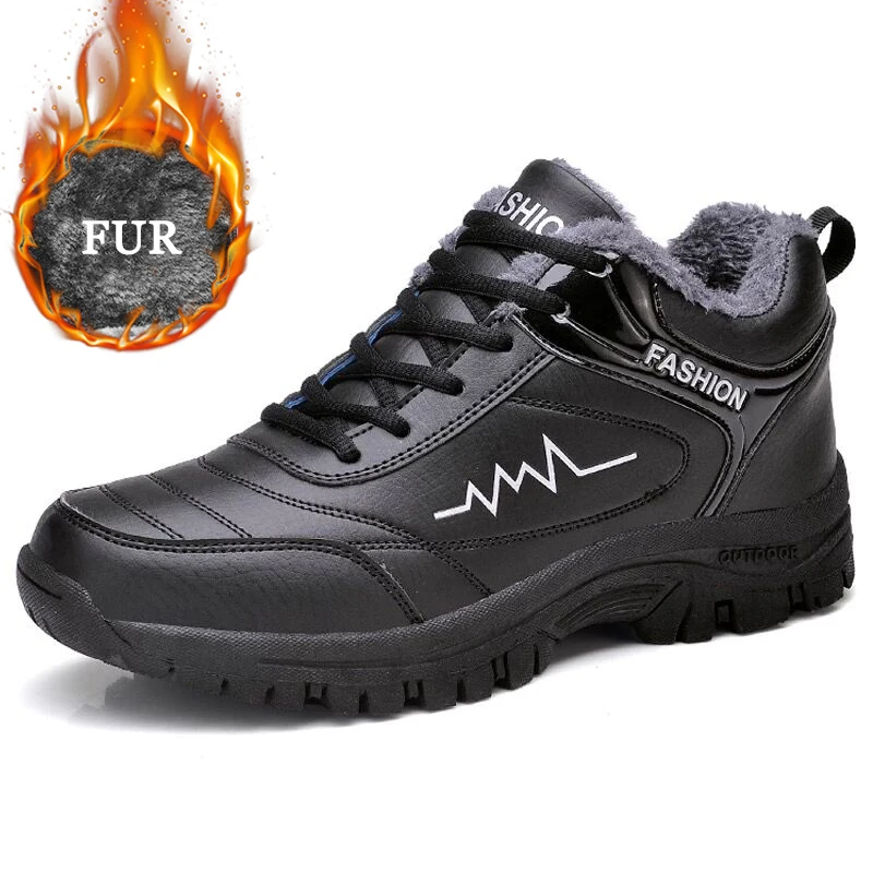 Winter Men Boots Warm Waterproof Snow Boots 2020 New Male Comfortable Outdoor Walking Casual Shoes Leather Sneakers Men Shoes 
Winter Men Boots Warm Waterproof Snow Boots 2020 New Male Comfortable Outdoor Walking Casual Shoes Leather Sneakers Men Shoes