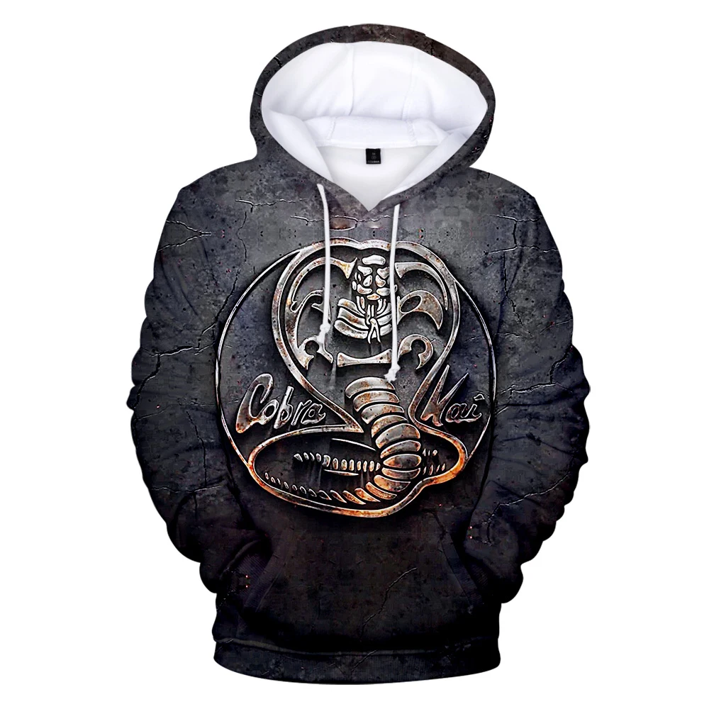 

3D Men's Sweatshirt Cobra Kai Men's Hoodie Women's Sportswear Harajuku Boys Street Casual Oversize Fashion Pullover Clothes