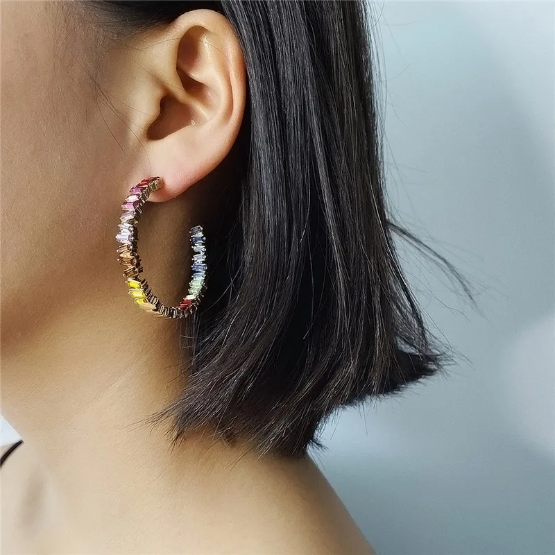 Free Shipping Big Size Exaggerated Irregular Multicolored Crystal Earrings for Women Baroque Geometric Earring Jewelry Brinco
Free Shipping Big Size Exaggerated Irregular Multicolored Crystal Earrings for Women Baroque Geometric Earring Jewelry Brinco
