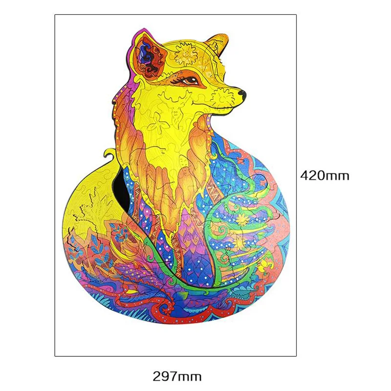 Unique Wooden Jigsaw Puzzles Mysterious Fox Puzzle Gift For Adults Kids Educational Puzzle Fabulous Gift Interactive Games Toy
Unique Wooden Jigsaw Puzzles Mysterious Fox Puzzle Gift For Adults Kids Educational Puzzle Fabulous Gift Interactive Games Toy
