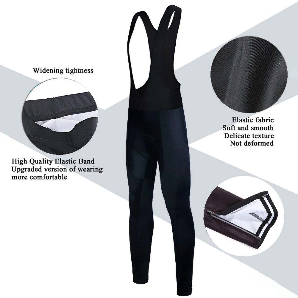 5D Gel Pad Cycling Bib Trousers Winter Thermal Fleece Padded Mountain Bike Pants For Men
5D Gel Pad Cycling Bib Trousers Winter Thermal Fleece Padded Mountain Bike Pants For Men