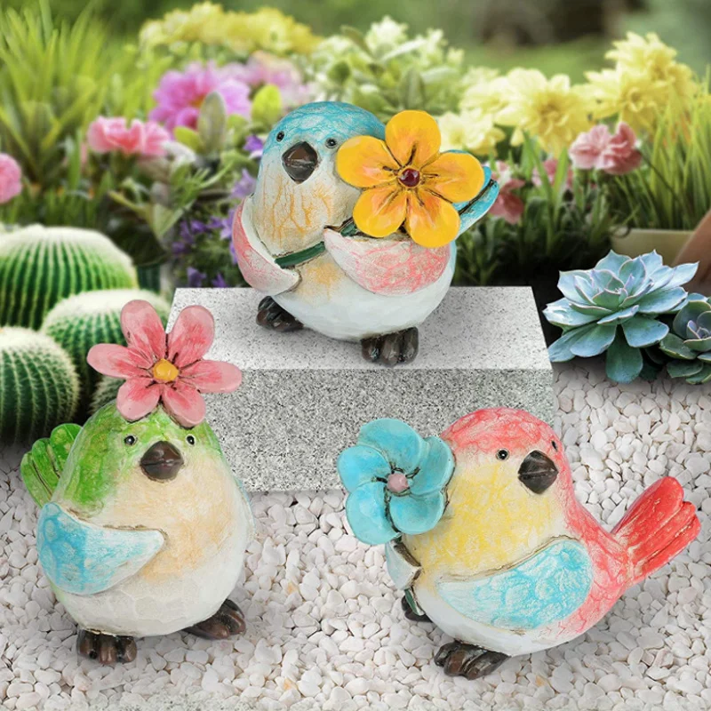 Bird Garden Desktop Statue Resin Decoration Cute Holding Flower Micro Landscape Ornaments Office Indoor Nordic Style Home Crafts
Bird Garden Desktop Statue Resin Decoration Cute Holding Flower Micro Landscape Ornaments Office Indoor Nordic Style Home Crafts