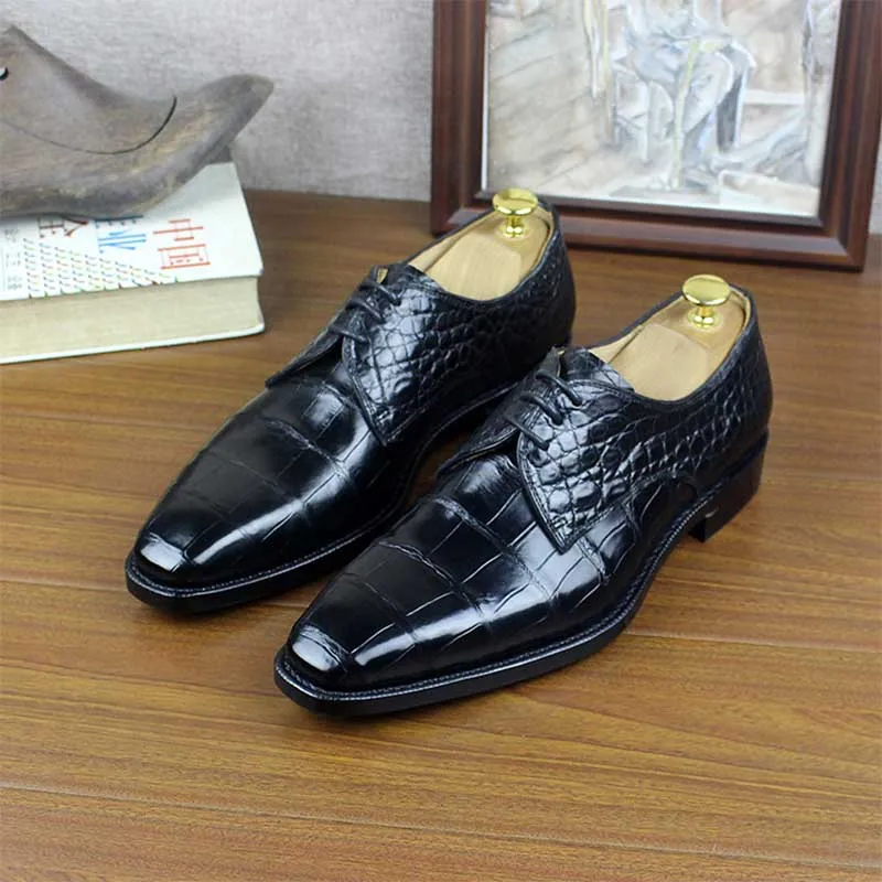 Sipriks Handmad Black Crocodile Belly Skin Dress Shoes Mens Boss Leather Soled Formal Tuxedo Shoes Imported Crocodile Alligator
Sipriks Handmad Black Crocodile Belly Skin Dress Shoes Mens Boss Leather Soled Formal Tuxedo Shoes Imported Crocodile Alligator