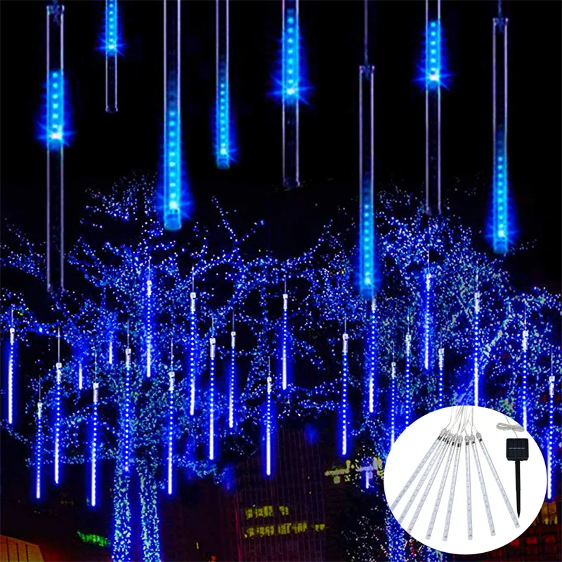 Solar LED light outdoor Waterproof Fairy Meteor Shower lights String Garland 144 LEDs Holiday Party Wedding Christmas Decoration
Solar LED light outdoor Waterproof Fairy Meteor Shower lights String Garland 144 LEDs Holiday Party Wedding Christmas Decoration