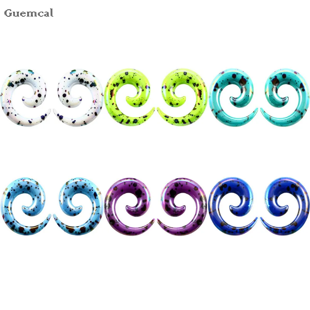 Guemcal 2pcs Hot Selling Acrylic Multicolor Snail Ear Expansion 2mm-12mm Body Piercing Jewelry
Guemcal 2pcs Hot Selling Acrylic Multicolor Snail Ear Expansion 2mm-12mm Body Piercing Jewelry