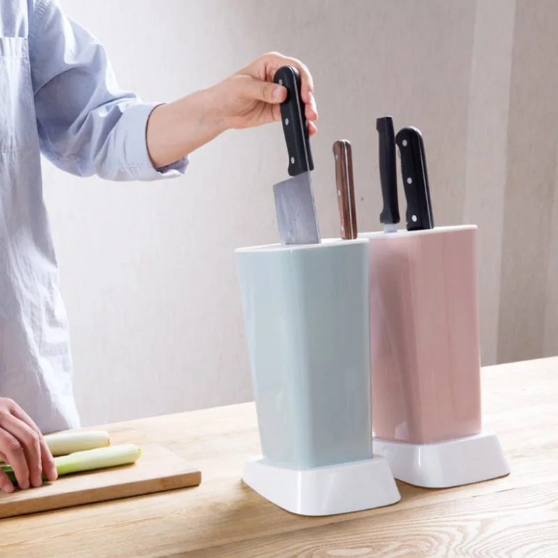1 Pcs Multipurpose Knife Storage Rack Plastic Block Holder Stand Mount Cutting Board Kitchen Household Storage Tool Accessories 
1 Pcs Multipurpose Knife Storage Rack Plastic Block Holder Stand Mount Cutting Board Kitchen Household Storage Tool Accessories