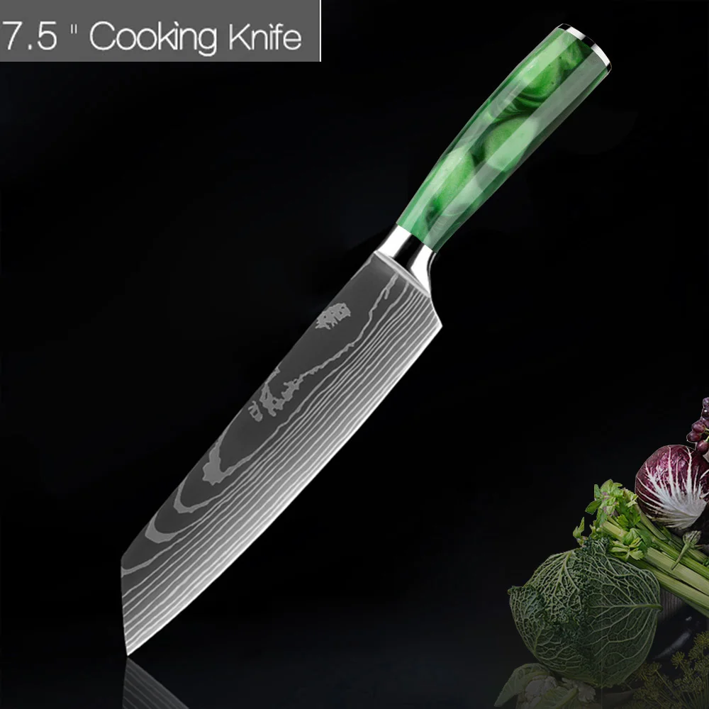 Кухонные ножи 7,5 дюйма, нож из нержавеющей стали, мясницкий нож, слайсер, сантоку, нож для говяжьих стейков, чехлы для кухонных ножей шеф-пова...
Кухонные ножи 7,5 дюйма, нож из нержавеющей стали, мясницкий нож, слайсер, сантоку, нож для говяжьих стейков, чехлы для кухонных ножей шеф-пова...