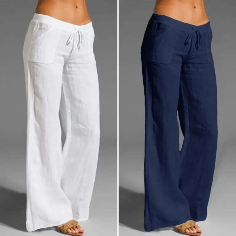 Autumn Oversized Wide Leg Pants Celmia Women Vintage Linen Palazzo Fashion Long Trousers Casual Elastic Waist Solid Pantalon 5XL
Autumn Oversized Wide Leg Pants Celmia Women Vintage Linen Palazzo Fashion Long Trousers Casual Elastic Waist Solid Pantalon 5XL