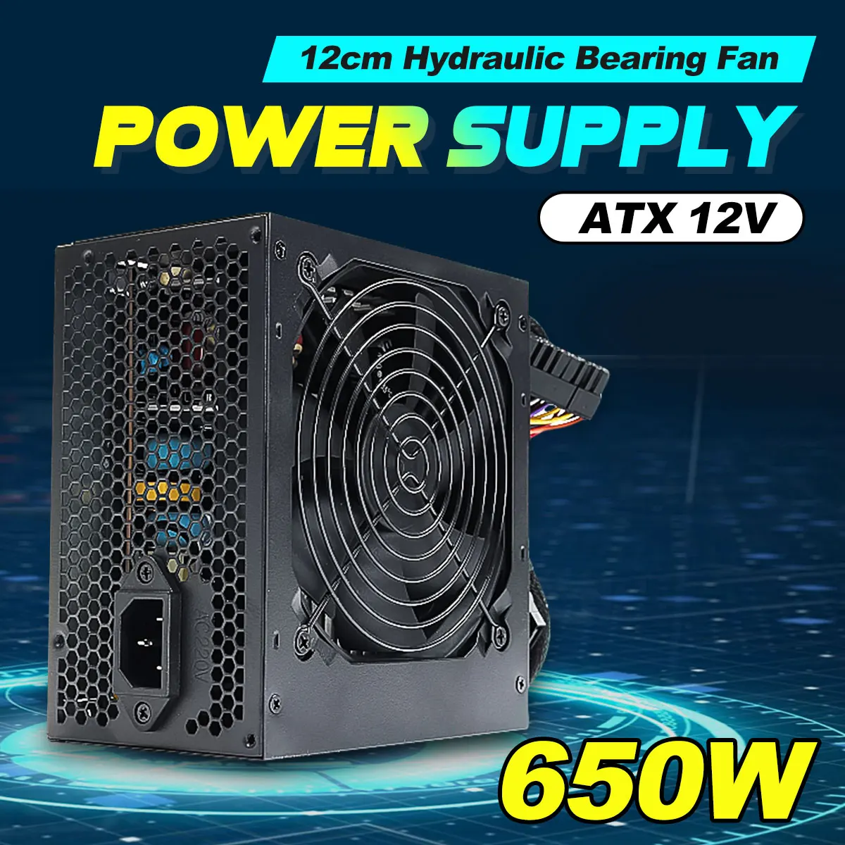 Hot 650W 220V PC Power Supply 12cm Hyfraulic Bearing Fan Computer Power Supply for Intel AMD PC 12V ATX SLI PCI-E 24pin Gaming
Hot 650W 220V PC Power Supply 12cm Hyfraulic Bearing Fan Computer Power Supply for Intel AMD PC 12V ATX SLI PCI-E 24pin Gaming
